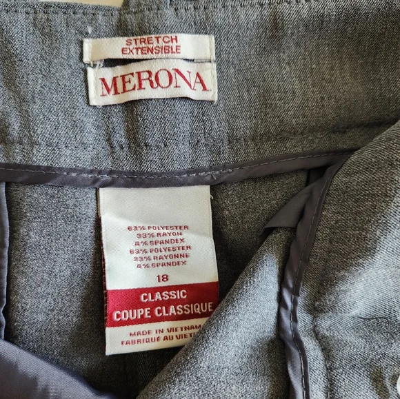 Merona Heather Gray Stretch Dress Pants - Picture 5 of 7